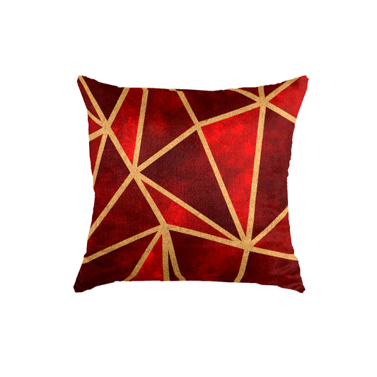 SuperSoft Maroon Triangle Throw Cushion