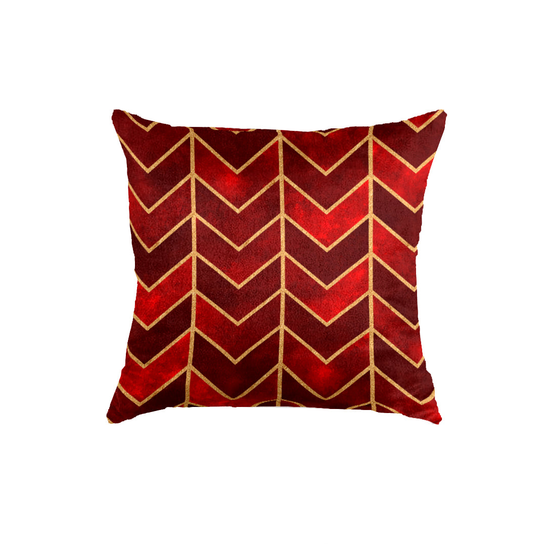 SuperSoft Maroon Arrow Throw Cushion