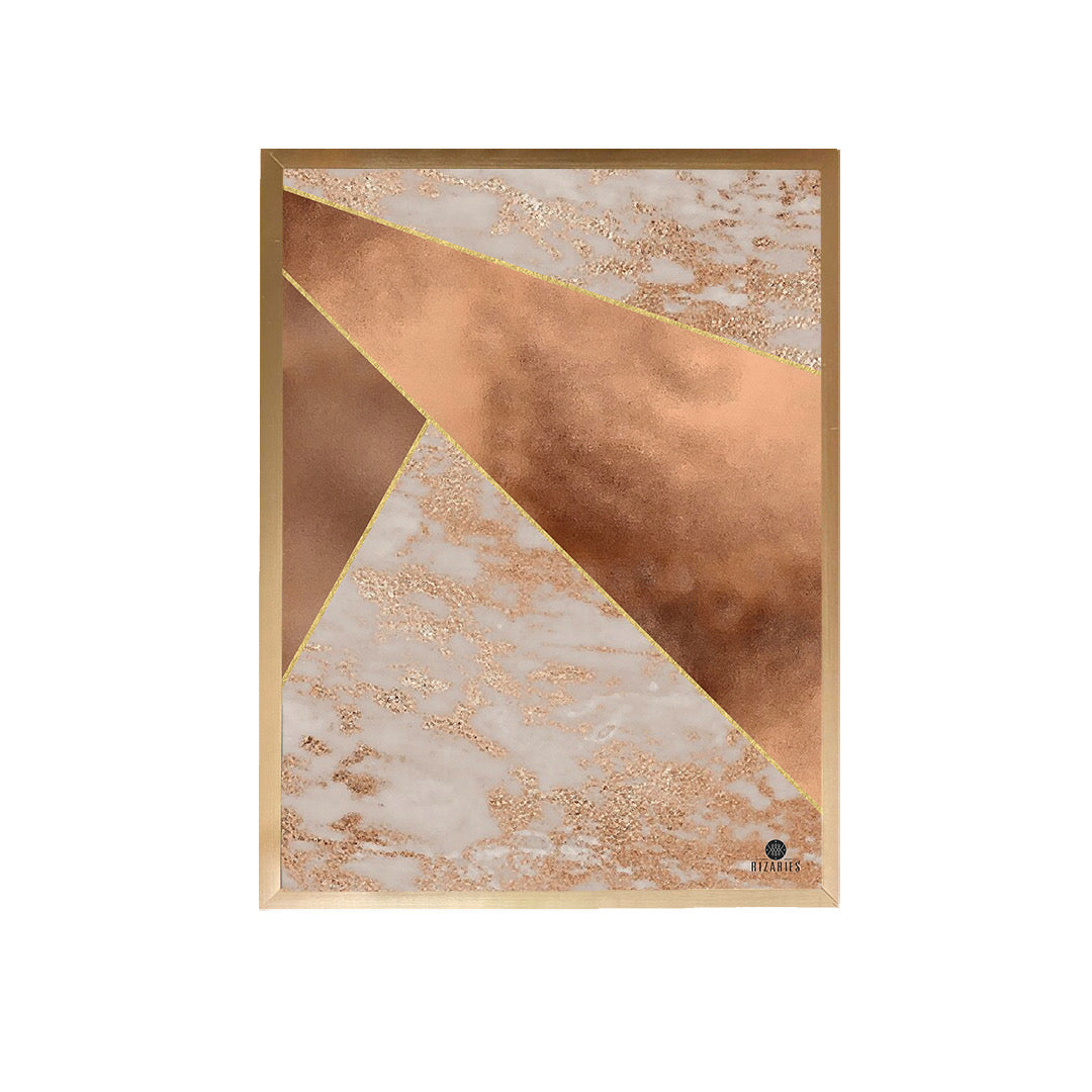 Copper Luxe Wall Painting