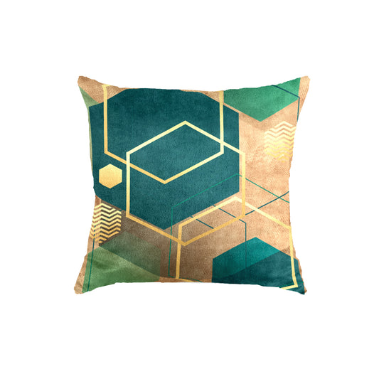 SuperSoft Emerald Copper Abstarct Geo