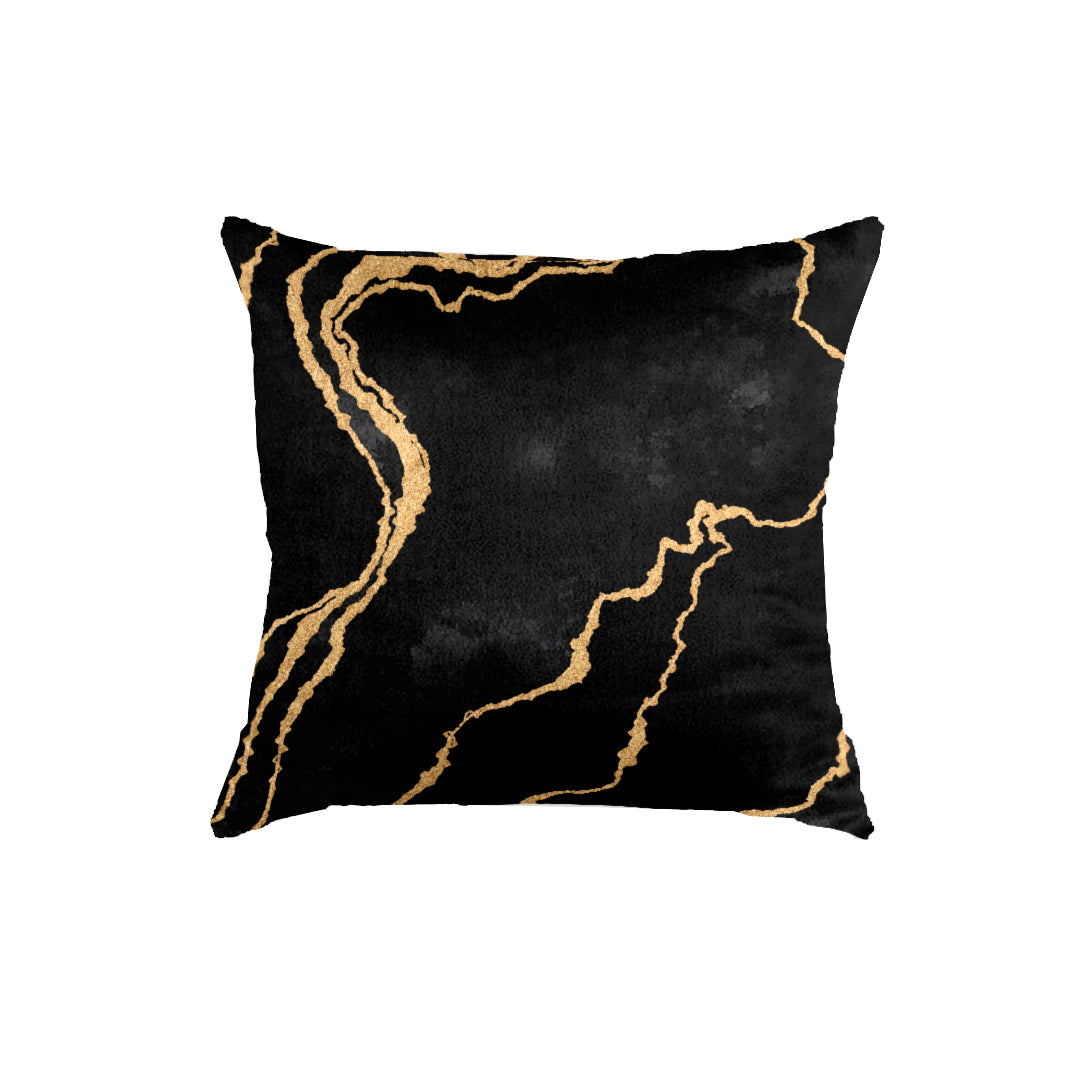 SuperSoft Black Gold Abstract Pattern