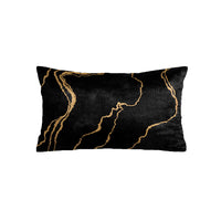 Thumbnail for SuperSoft Black Gold Abstract Pattern Rectangle