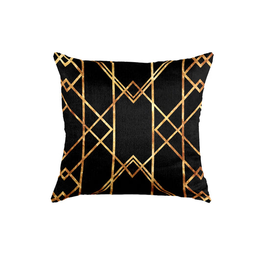 SuperSoft Black Gold Abstract Geo