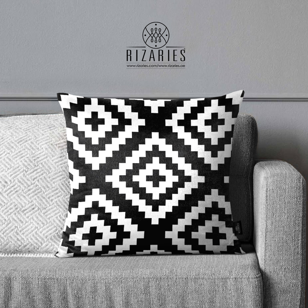 SuperSoft Black & White Abstract Geometric