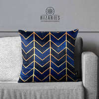 Thumbnail for SuperSoft Blue Arrow Throw Pillow