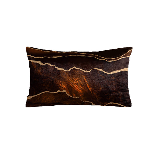 SuperSoft Brown Gold Abstract Rectangle