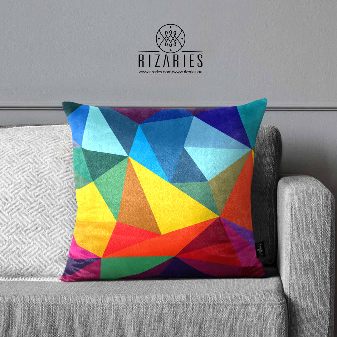 SuperSoft Colorful Rainbow Throw Cushion