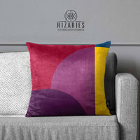 Thumbnail for SuperSoft Purple Round Throw Cushion