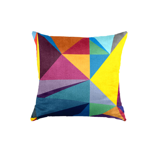 SuperSoft Colorful Triangle Throw Cushion