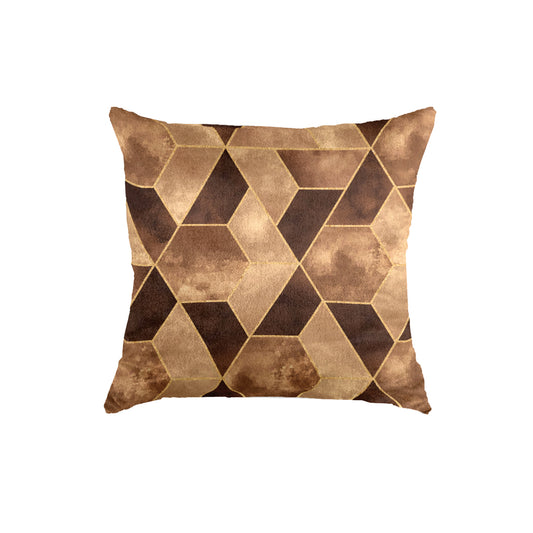 SuperSoft Gold Diamond Throw Pillow