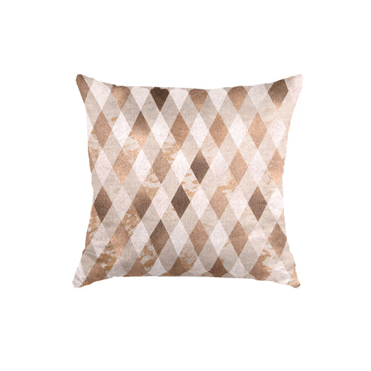 SuperSoft Copper Foil Diamond Throw Pillow