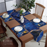 Thumbnail for Blue Abstract Table Style Set