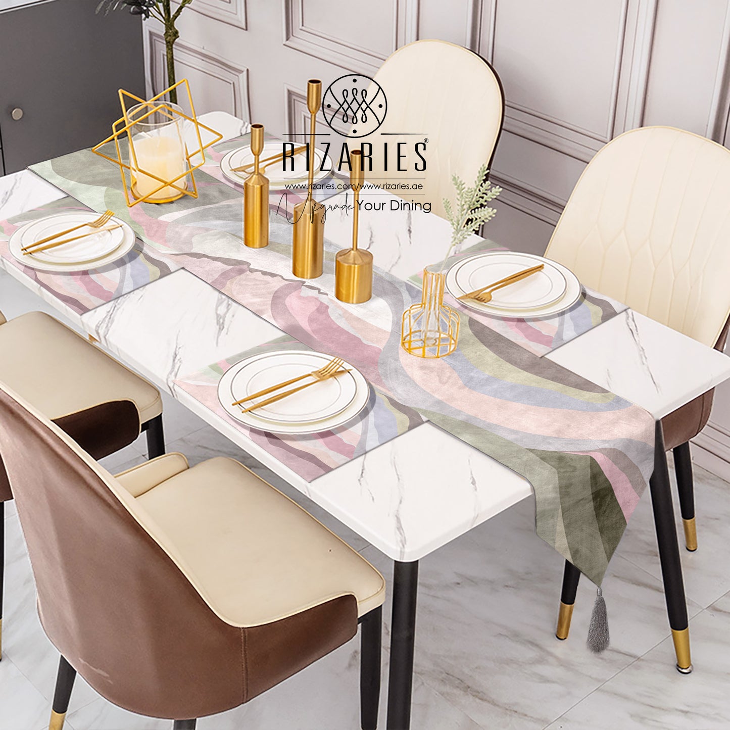 Pink Mist Table Style Set