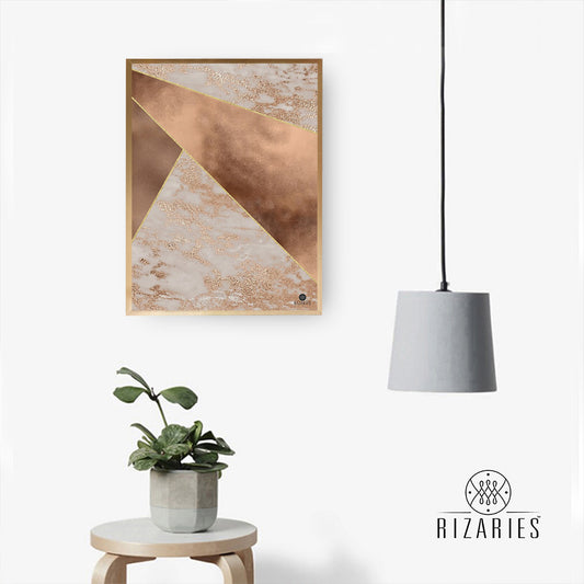 Copper Luxe Wall Painting