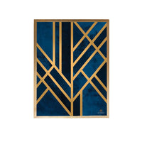 Thumbnail for Blue Art Deco Wall Painting