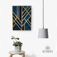 Thumbnail for Blue Art Deco Wall Painting