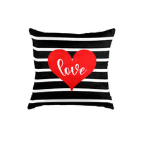 Thumbnail for SuperSoft Black White Love Theme Throw Pillow