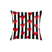 Thumbnail for SuperSoft Hearts on Stripe Throw Pillow