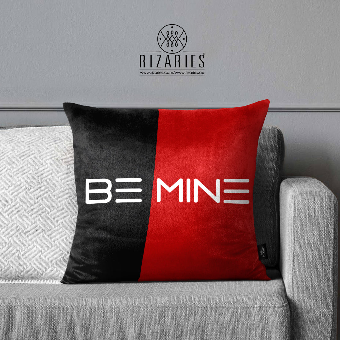 SuperSoft BE MINE Love Theme Throw Pillow