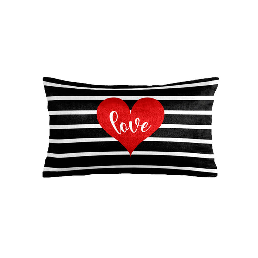 SuperSoft Black White Love Rectangle