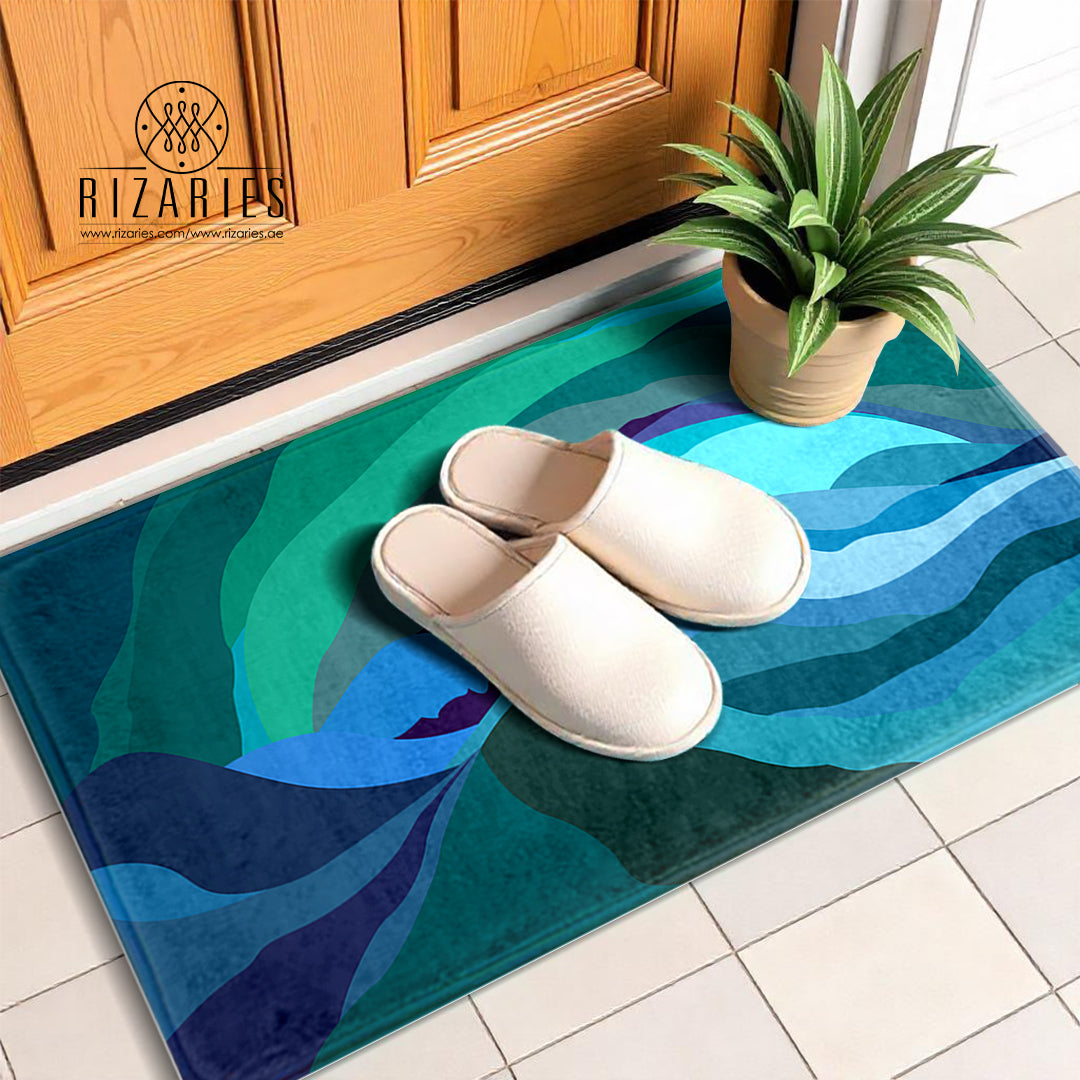SuperSoft Mist Teal Door Mat