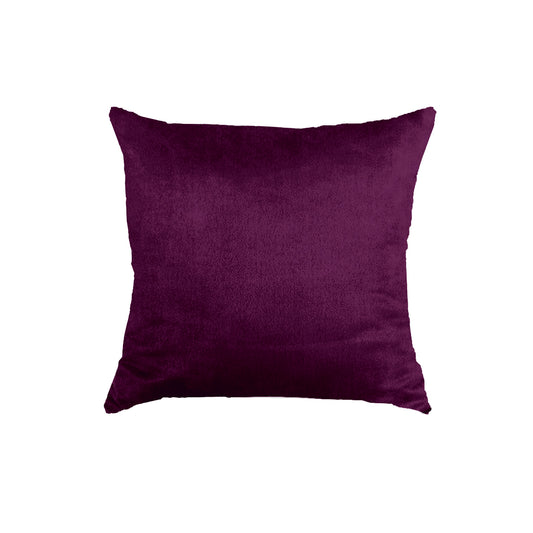 SuperSoft Dark Plain Purple Throw Pillow