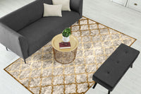 Thumbnail for Copper Gold Quatrefoil Centerpiece (Rug)