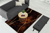 Thumbnail for Brown Lava Abstract Centerpiece (Rug)