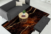 Thumbnail for Brown Lava Abstract Centerpiece (Rug)