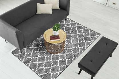 Grey & White Centerpiece (Rug)