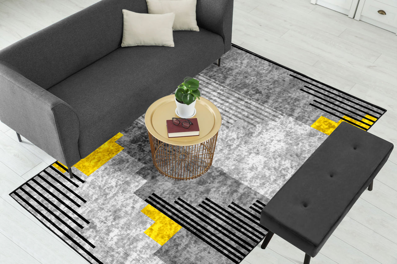 Black Lines Centerpiece (Rug)