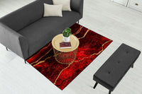 Thumbnail for Maroon Abstract Centerpiece (Rug)