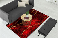 Thumbnail for Maroon Abstract Centerpiece (Rug)