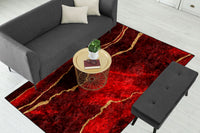 Thumbnail for Maroon Abstract Centerpiece (Rug)