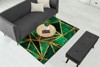 Thumbnail for Green Geo Metallic Centerpiece (Rug)