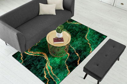 Green Abstract Centerpiece (Rug)