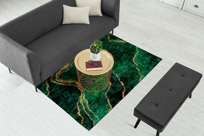 Green Abstract Centerpiece (Rug)