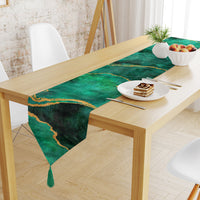 Thumbnail for Green Abstract Table Runner