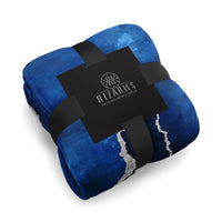 Thumbnail for Soft Blue Silver Abstract Sofa Blanket Throw