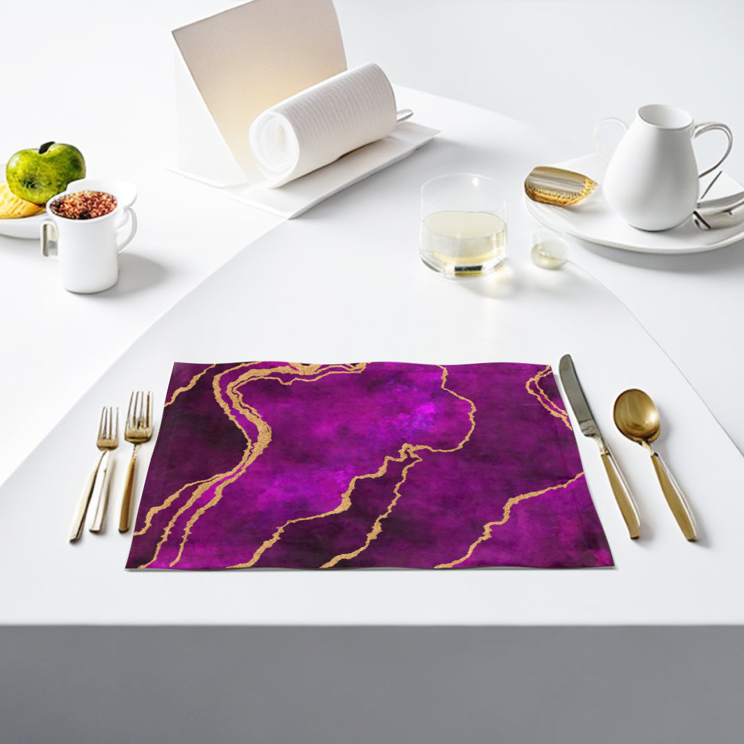 Purple Abstract Table Mats