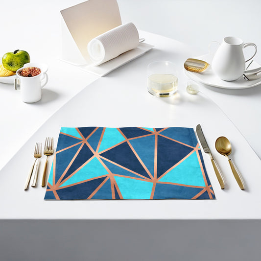 Teal Metallic Table Mats