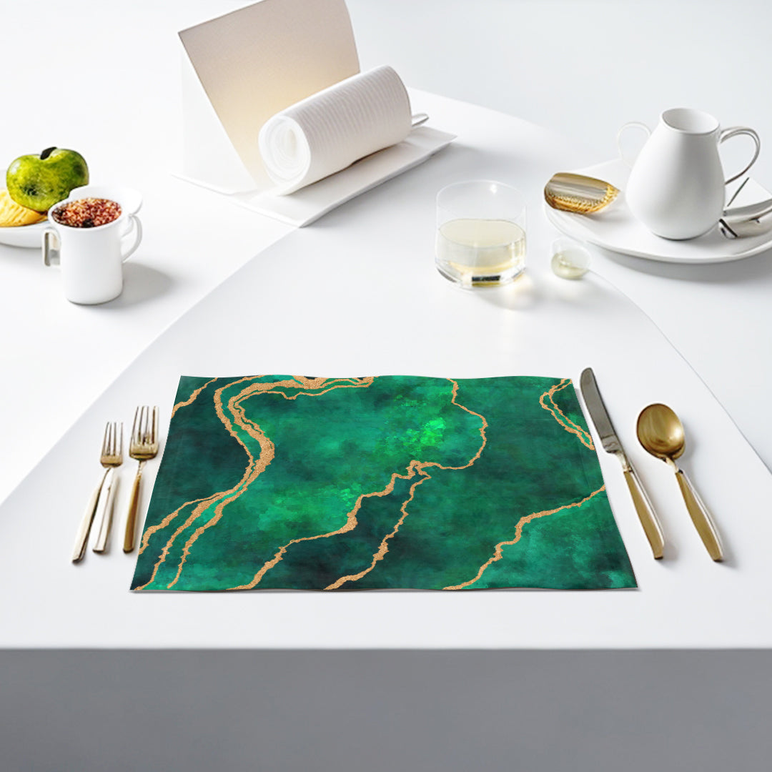 Green Abstract Table Mats