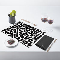 Thumbnail for Modern Black and White Abstract Table Mats