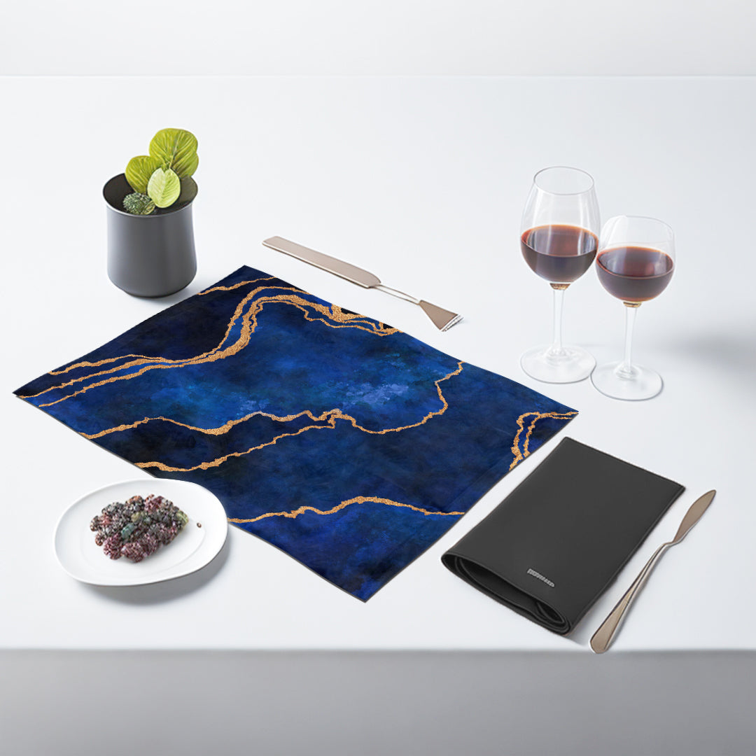 Blue Abstract Table Mats