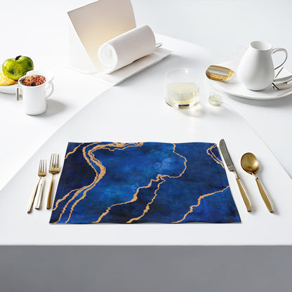 Blue Abstract Table Mats