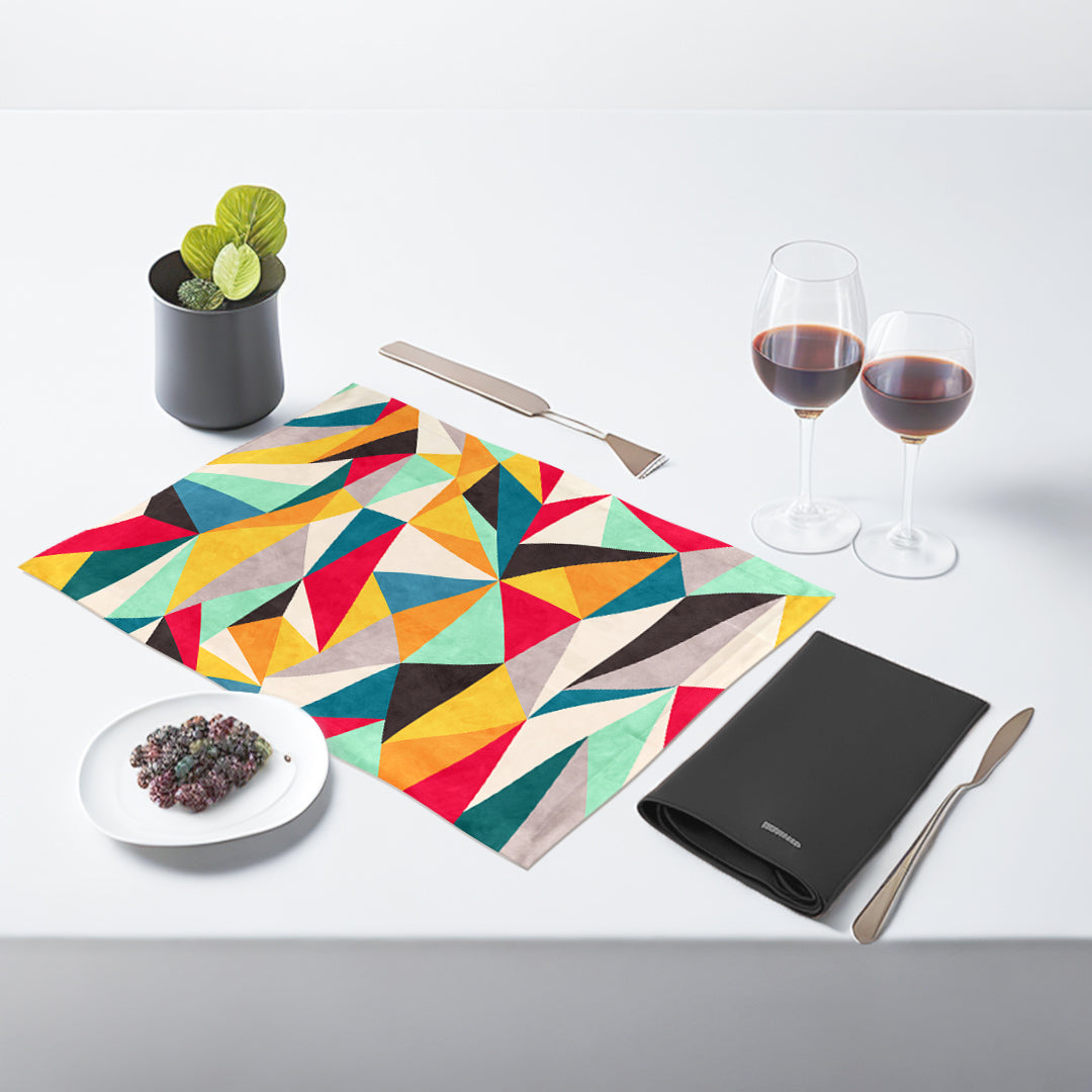 Colorful Geometric Table Mats
