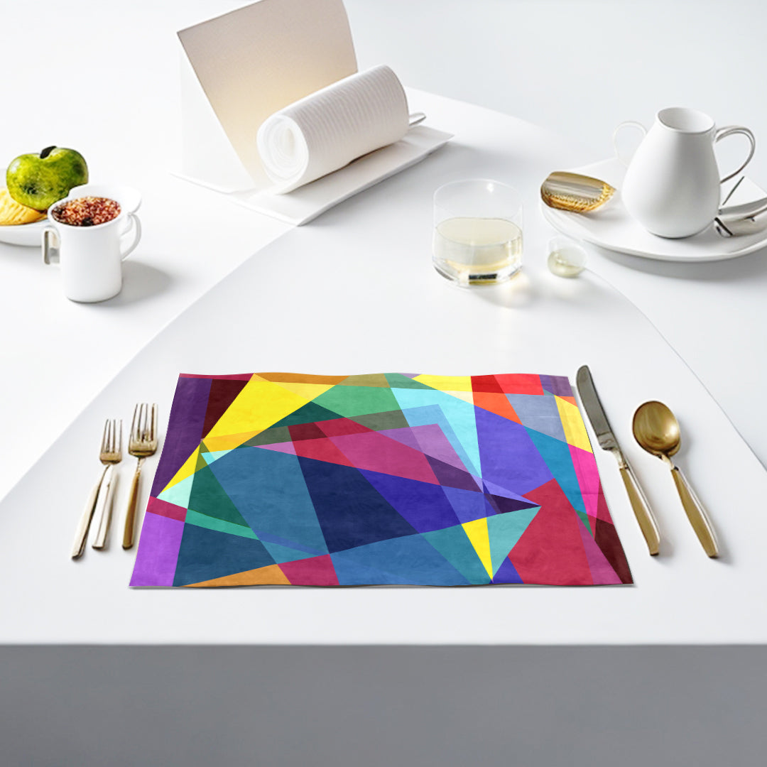 Colorful Geo Abstract Table Mats