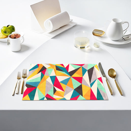 Colorful Geometric Table Mats