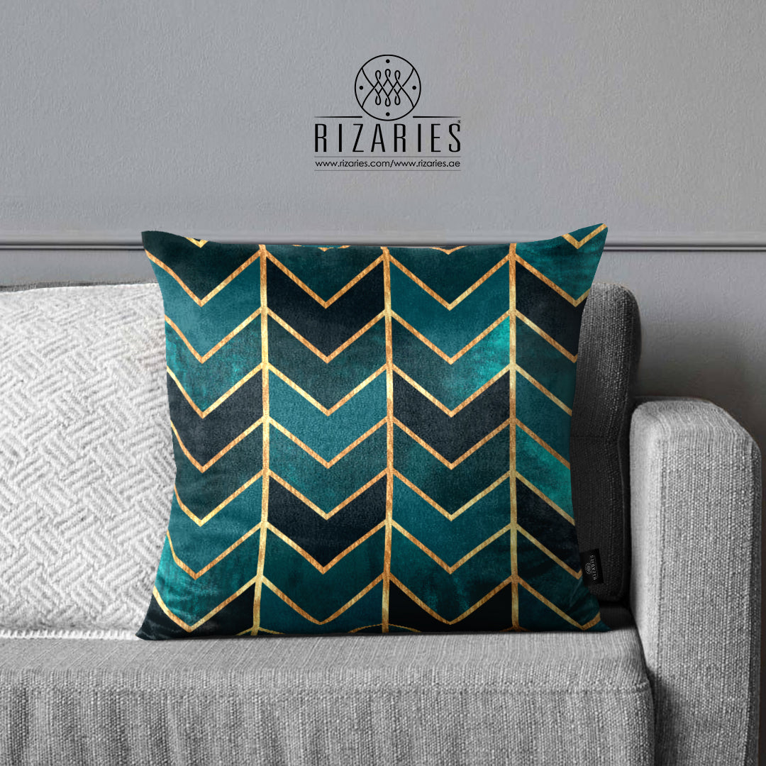 Super Soft Teal Arrow Throw Pillow