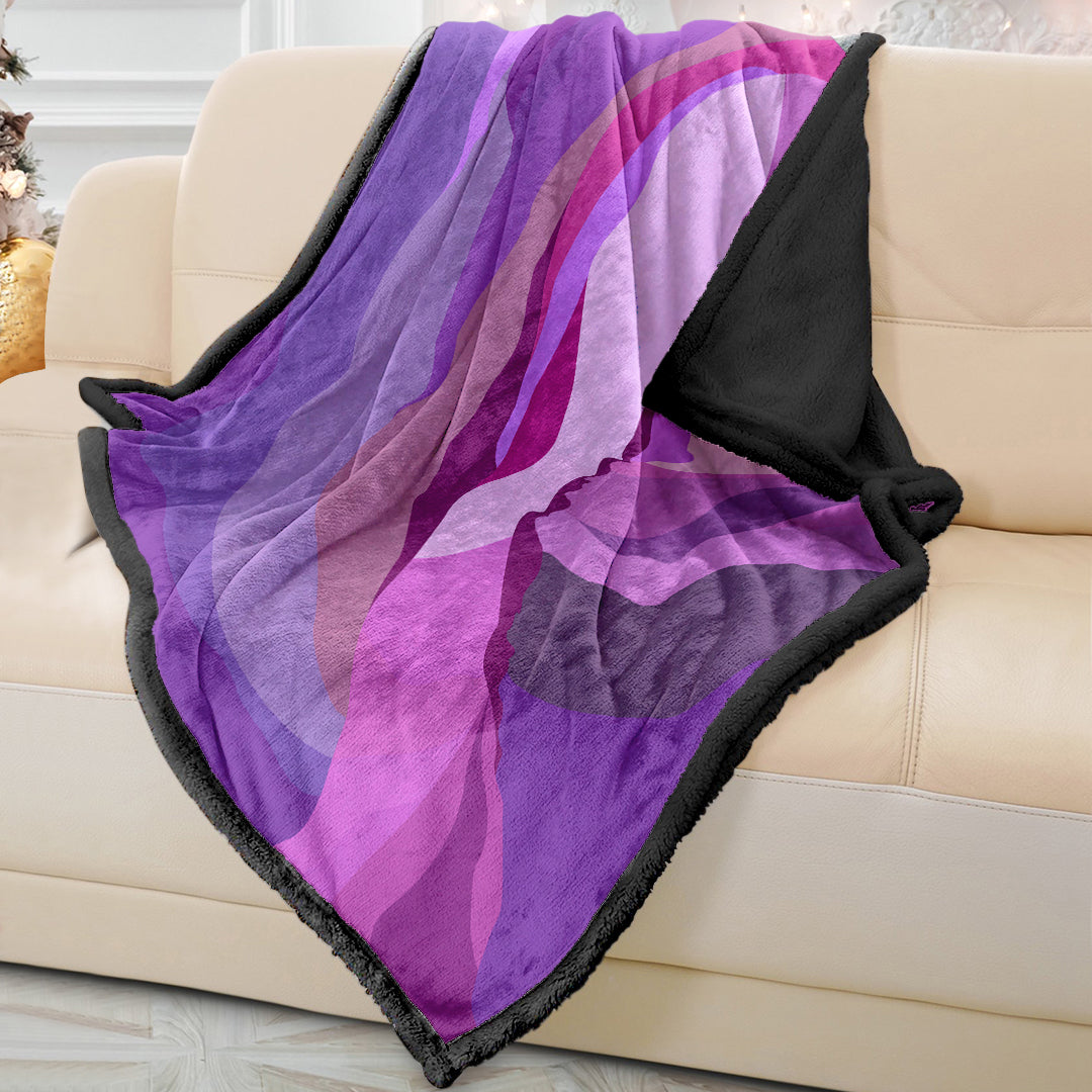 Soft Purple Mist Sofa Blanket Throw